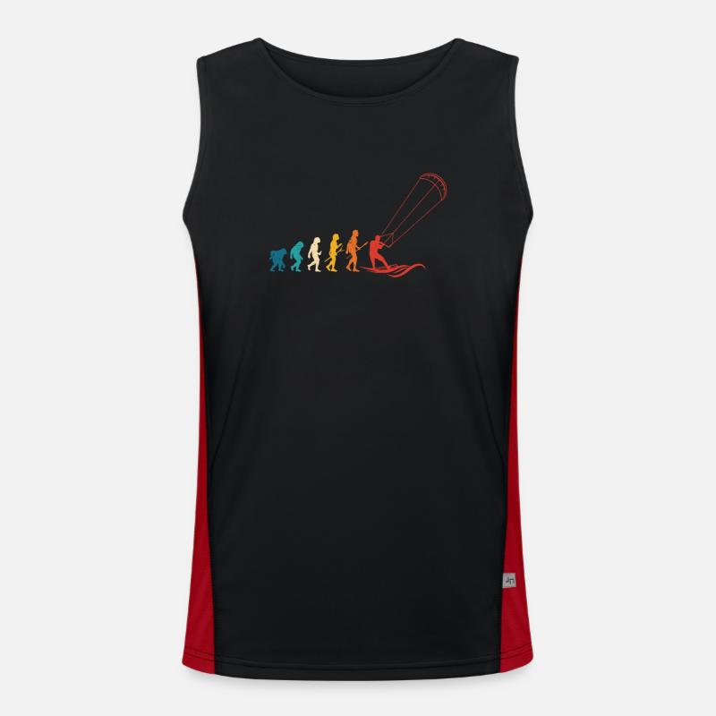 Fun Kitesurf Kite Surf Evolution Débardeur respirant contrasté Homme 