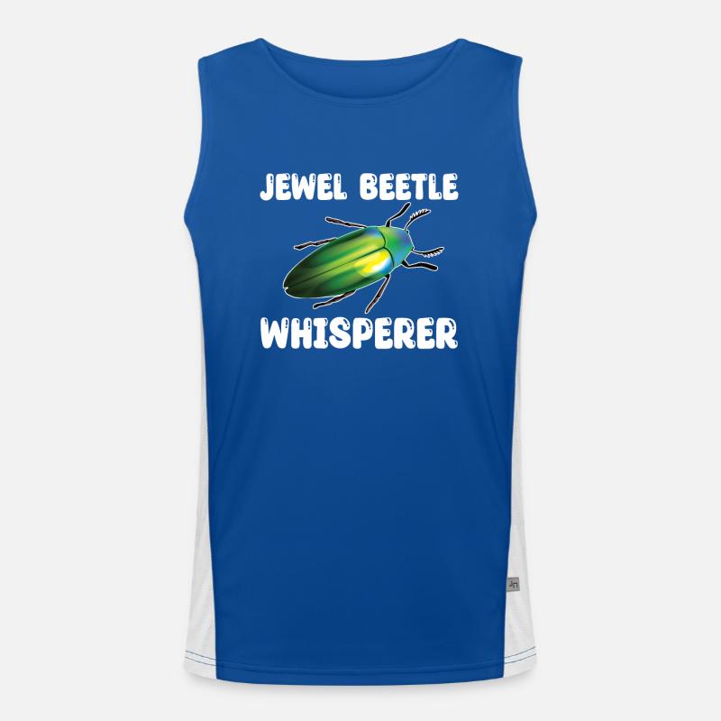 Prachtkäfer Flüsterer Funktionelles Kontrast-Tank Top für Männer 