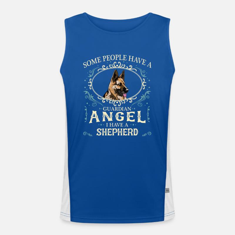 Deutscher Schäferhund Hund Funktionelles Kontrast-Tank Top für Männer 