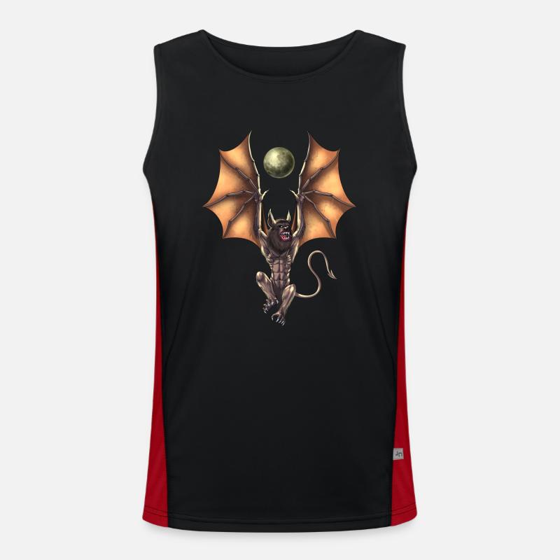 Cryptozoology Creature Ahool Men's Functional Contrast Tank Top 