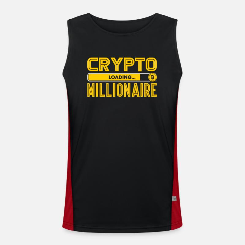Crypto Funktionelles Kontrast-Tank Top für Männer 