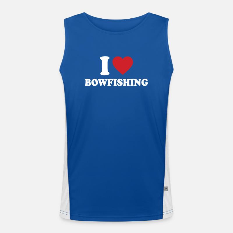 Bogenfischen Funktionelles Kontrast-Tank Top für Männer 