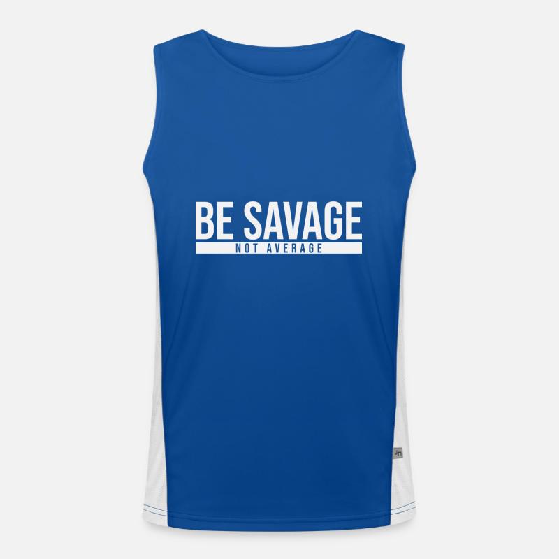 Be Savage Funktionelles Kontrast-Tank Top für Männer 