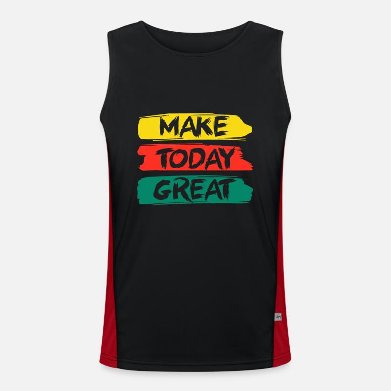 Make Today Great Men's Functional Contrast Tank Top 