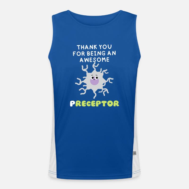 Funny Pun Rezeptor Krankenschwester Präzeptor danke Geschenke Funktionelles Kontrast-Tank Top für Männer 