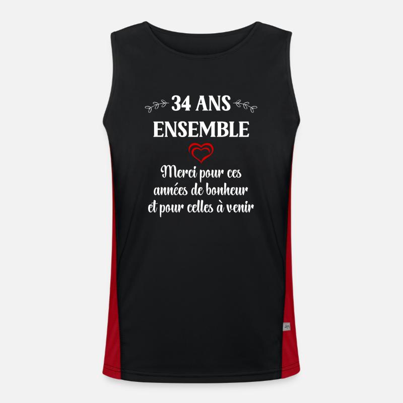 34 ans ensemble Débardeur respirant contrasté Homme 