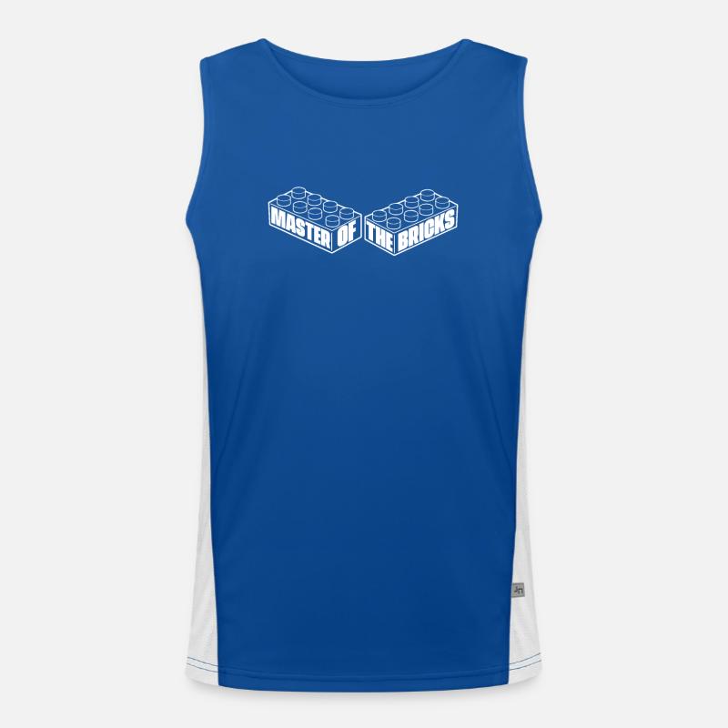 Brick Builder Brick Building Master Builder Funktionelles Kontrast-Tank Top für Männer 