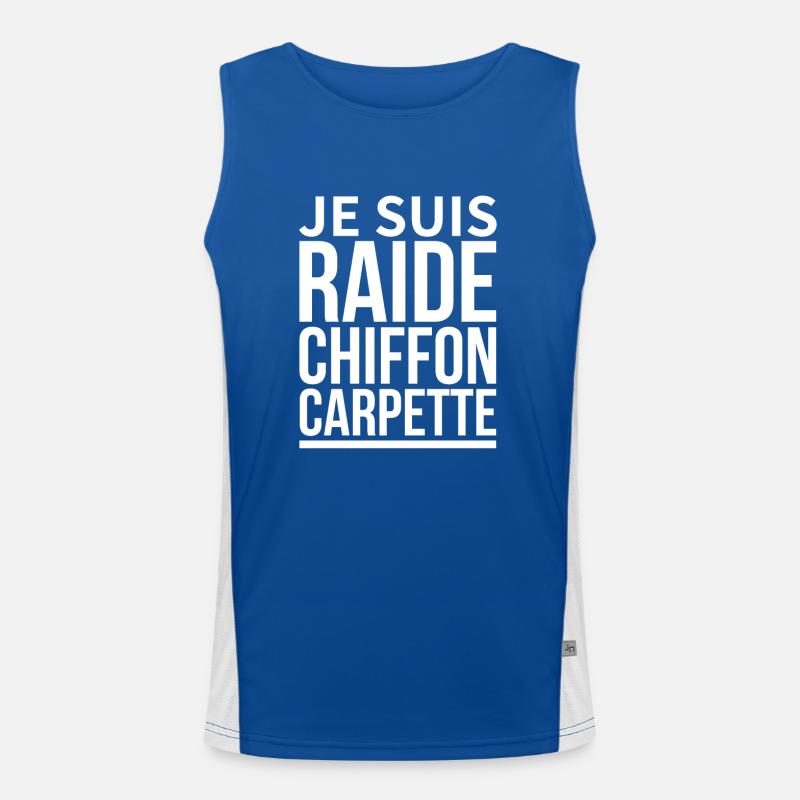je suis raide chiffon carpette Débardeur respirant contrasté Homme 