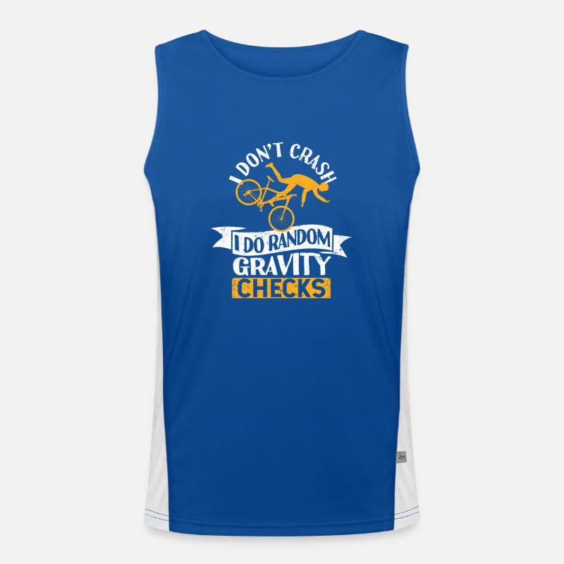 I don't fall, I do random gravity Men's Functional Contrast Tank Top 