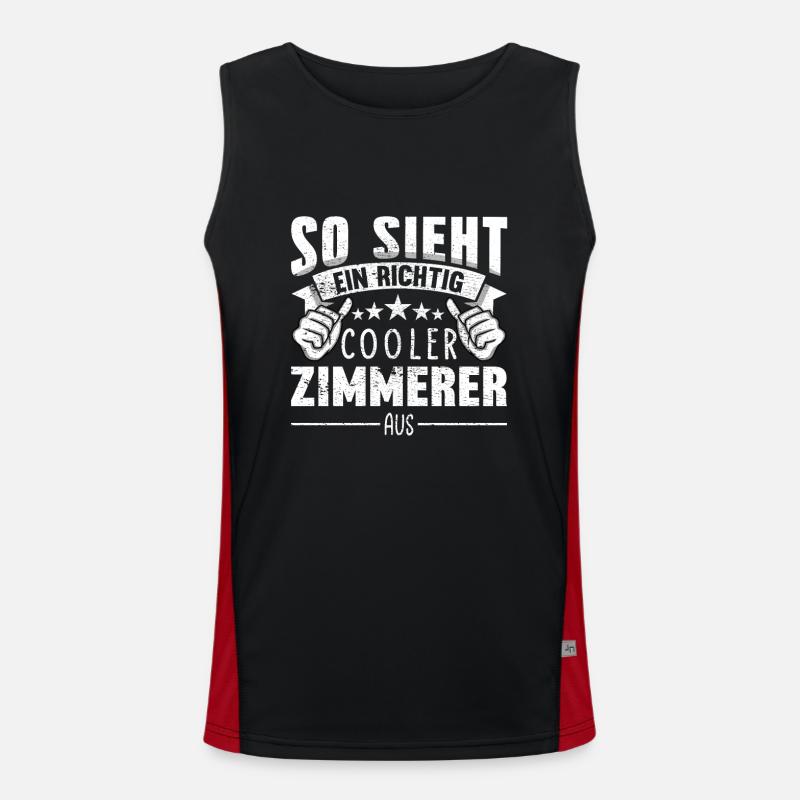 Zimmerer Funktionelles Kontrast-Tank Top für Männer 