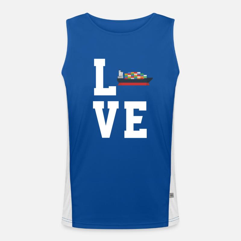 Container ship Men's Functional Contrast Tank Top 