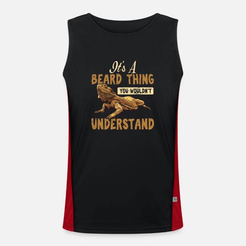 It's A Beard Thing You Wouldn't Understand Bearded Funktionelles Kontrast-Tank Top für Männer 