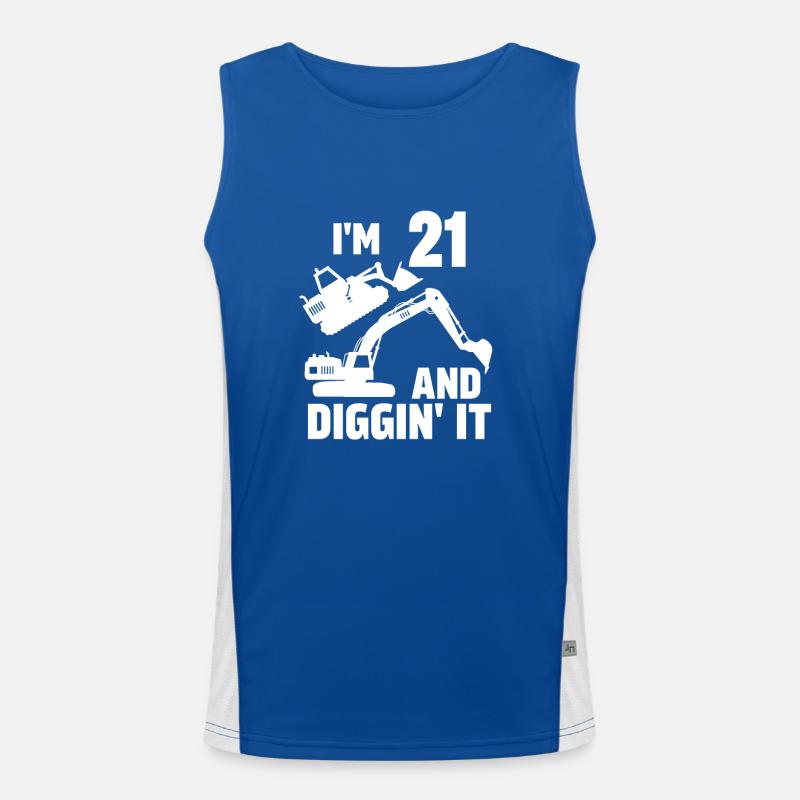 J’ai 21 ans et Diggin' It Débardeur respirant contrasté Homme 