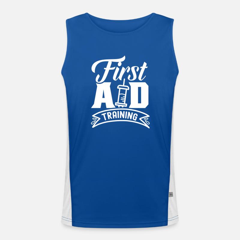 Training in First Aid Course First Aid Men's Functional Contrast Tank Top 