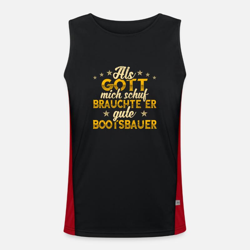 Bootsbauer Schiffsbauer Funktionelles Kontrast-Tank Top für Männer 