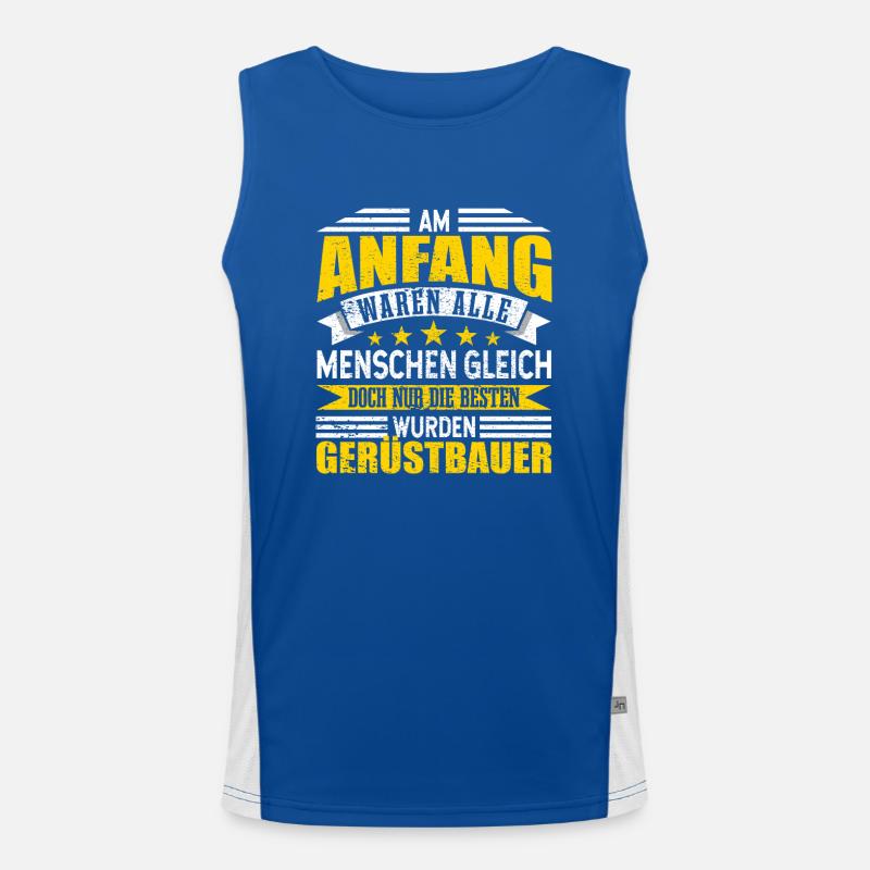 Gerüstbauer Funktionelles Kontrast-Tank Top für Männer 