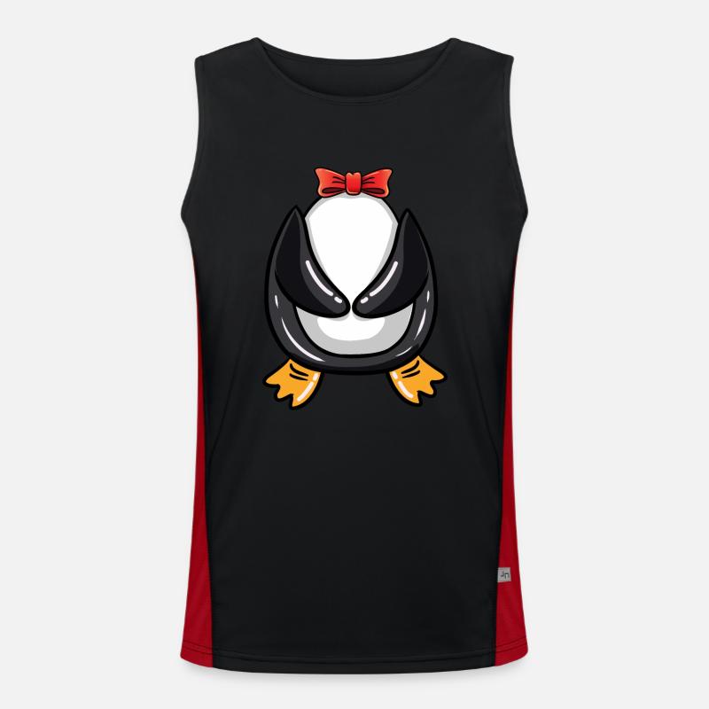 Penguin Costume Halloween Men's Functional Contrast Tank Top 