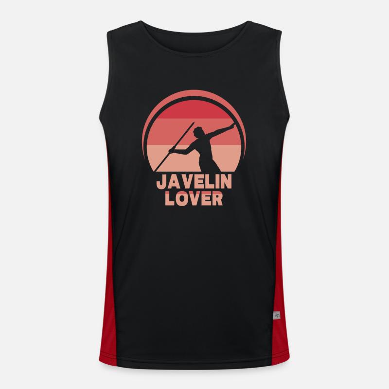 Javelin Throwing Lovers Javelin Thrower Javelin Throw Men's Functional Contrast Tank Top 