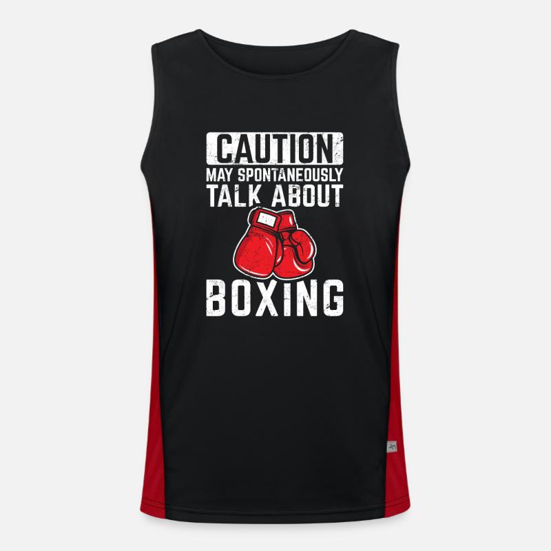 Peut parler spontanément de boxe drôle de boxe Débardeur respirant contrasté Homme 