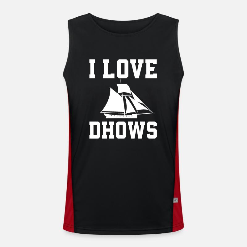 Dau Sailing Ship Men's Functional Contrast Tank Top 