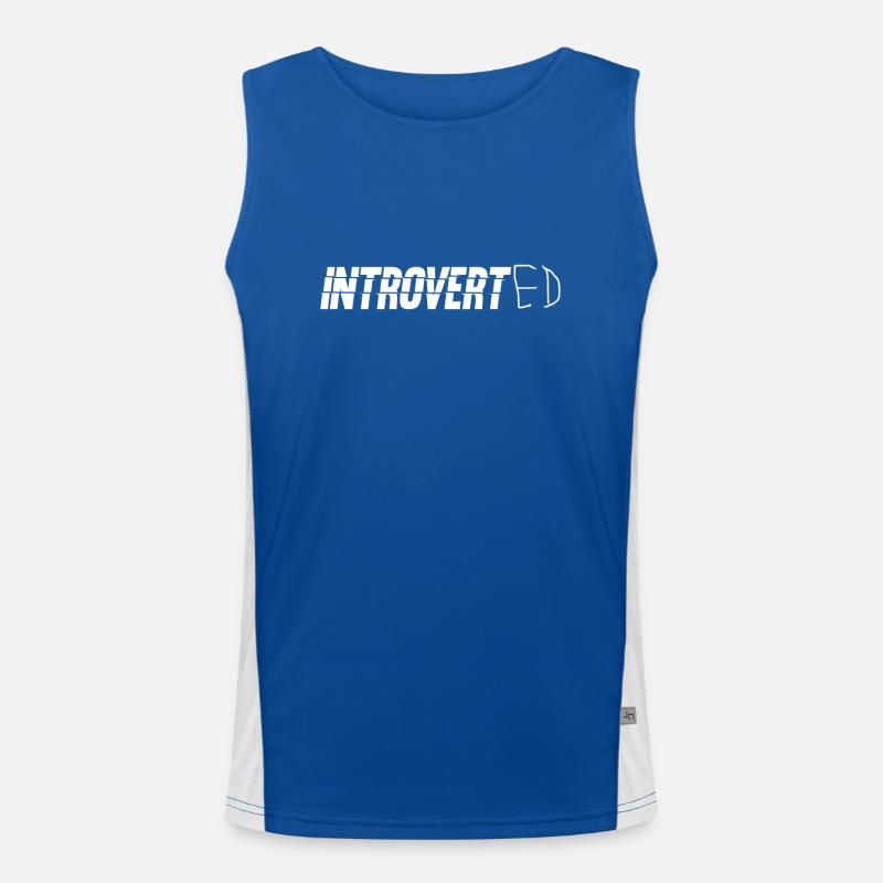 Introverted Sarcasm Introverted Shy Men's Functional Contrast Tank Top 