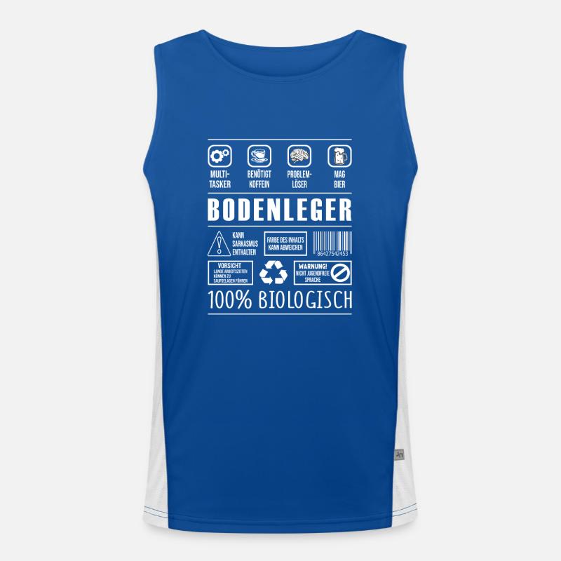 Bodenleger Funktionelles Kontrast-Tank Top für Männer 