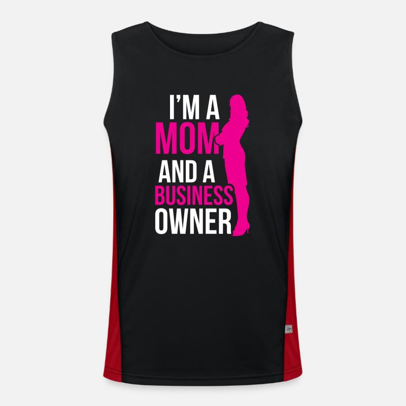 Ich Bin Eine Mutter Und Eine Geschäftsinhaberin Funktionelles Kontrast-Tank Top für Männer 