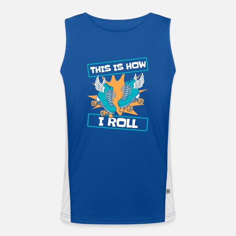 Roller Skate Roller Patin à roues alignées Débardeur respirant contrasté Homme 