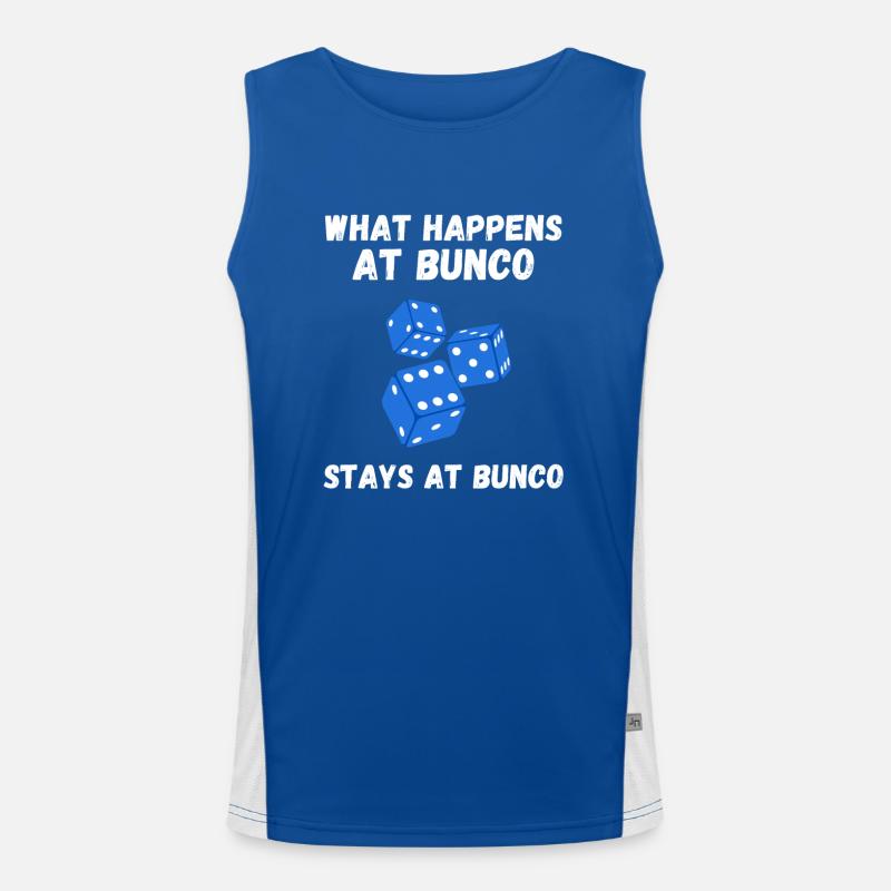 Ce qui se passe à Bunco reste à Bunco For Bunco Débardeur respirant contrasté Homme