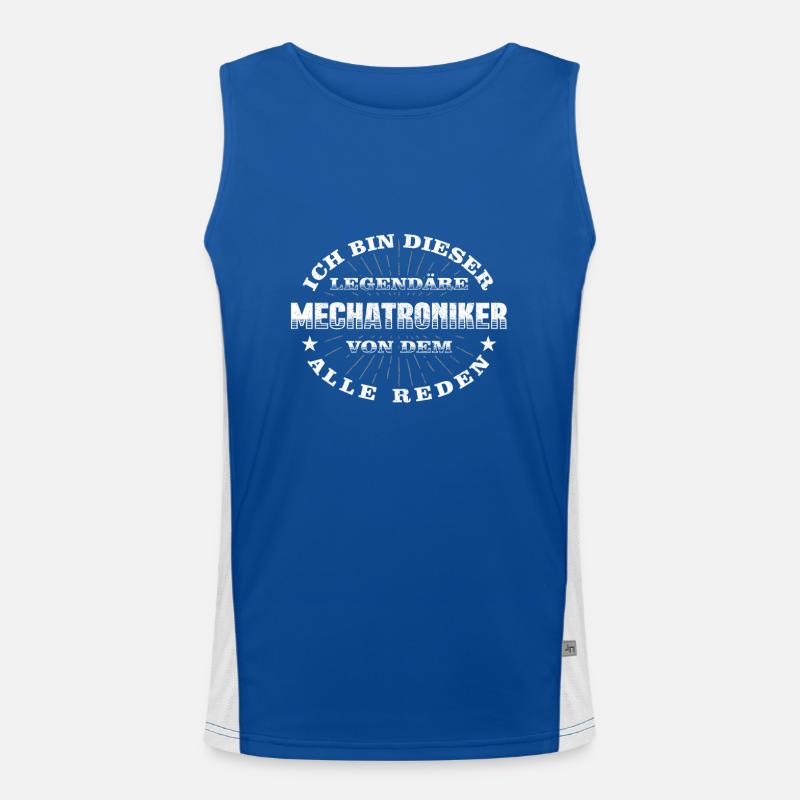 Mechatroniker Funktionelles Kontrast-Tank Top für Männer 