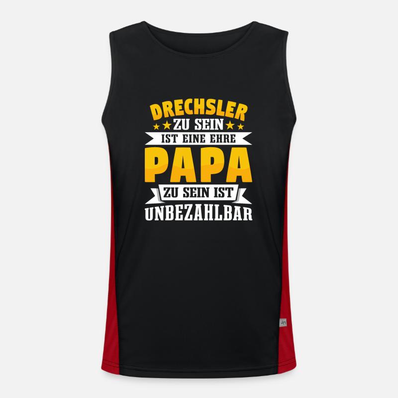 Drechsler Funktionelles Kontrast-Tank Top für Männer 