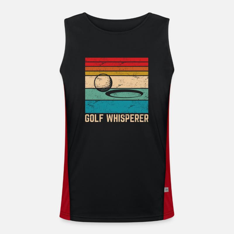 Golf Whisperer Funny Golf Funny Golfing Lover Reti Funktionelles Kontrast-Tank Top für Männer 