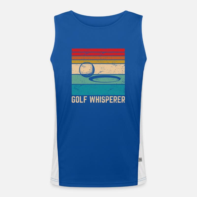Golf Whisperer Funny Golf Funny Golfing Lover Reti Funktionelles Kontrast-Tank Top für Männer 