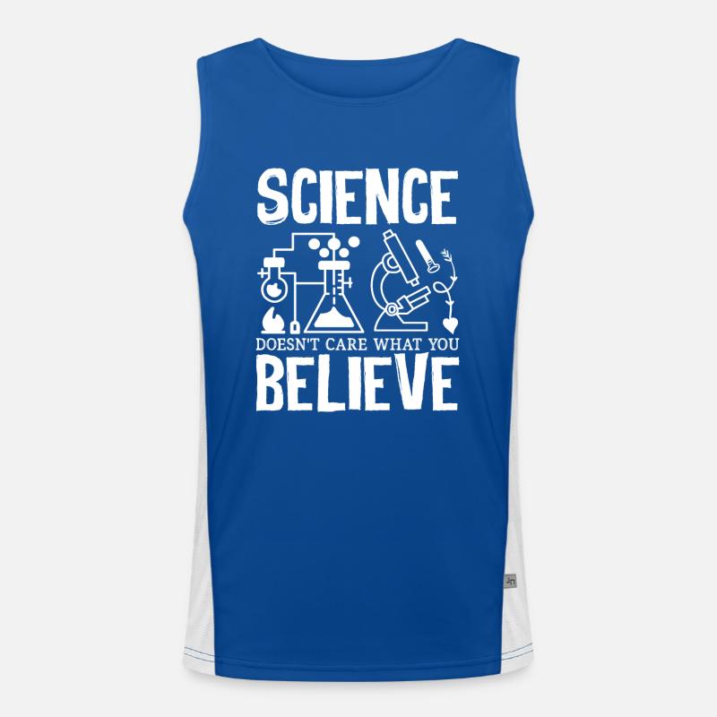 Les sciences de l’enseignant ne se soucient pas de ce que vous croyez Débardeur respirant contrasté Homme 