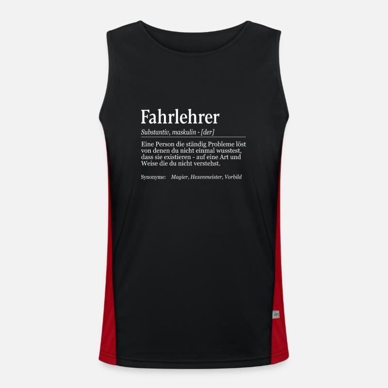 Fahrlehrer Definition Duden Fahrschule Funktionelles Kontrast-Tank Top für Männer 