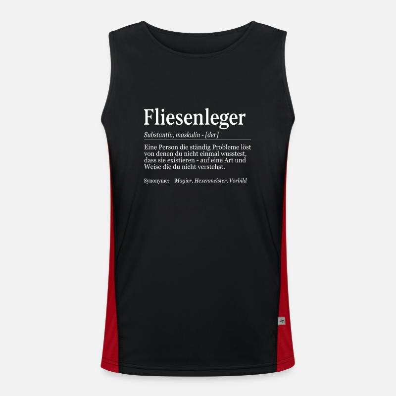 Fliesenleger Definition Duden Mosaikleger Funktionelles Kontrast-Tank Top für Männer 