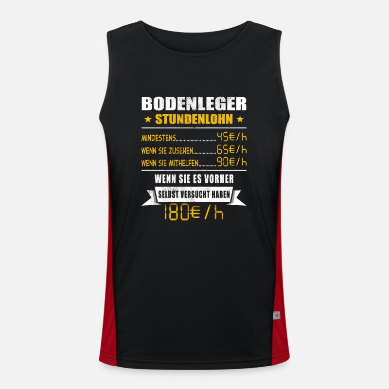 Bodenleger Funktionelles Kontrast-Tank Top für Männer 