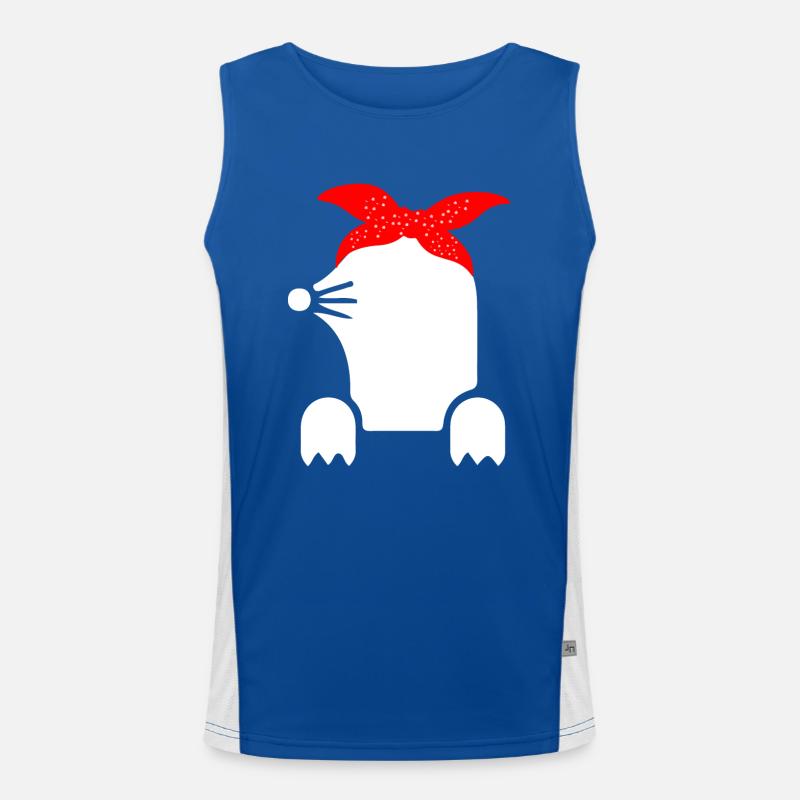 The mole Men's Functional Contrast Tank Top 