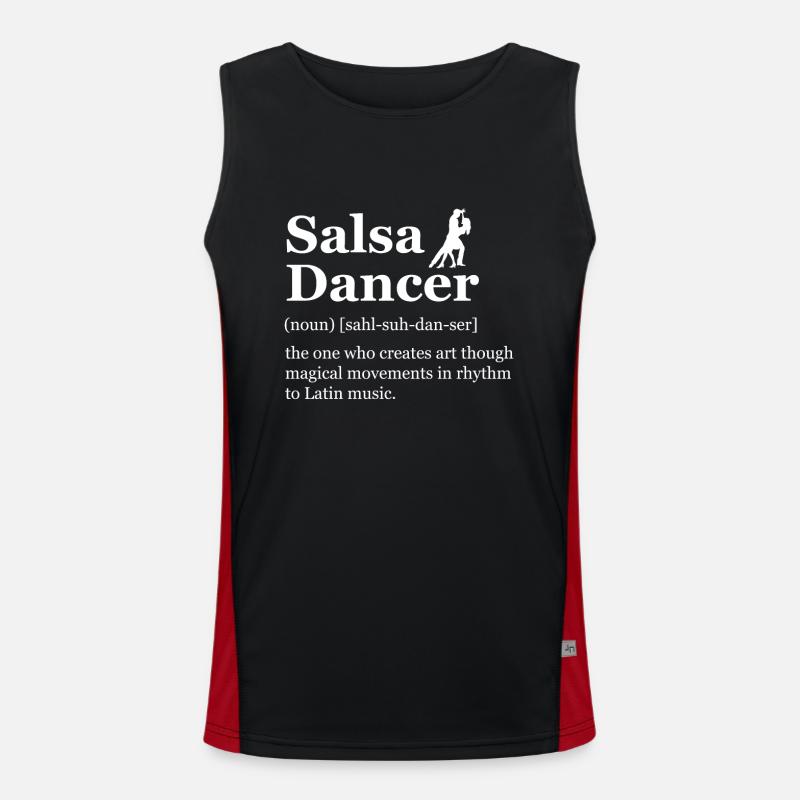 Danseur de Salsa Définition Danse Latine Salsa Débardeur respirant contrasté Homme 