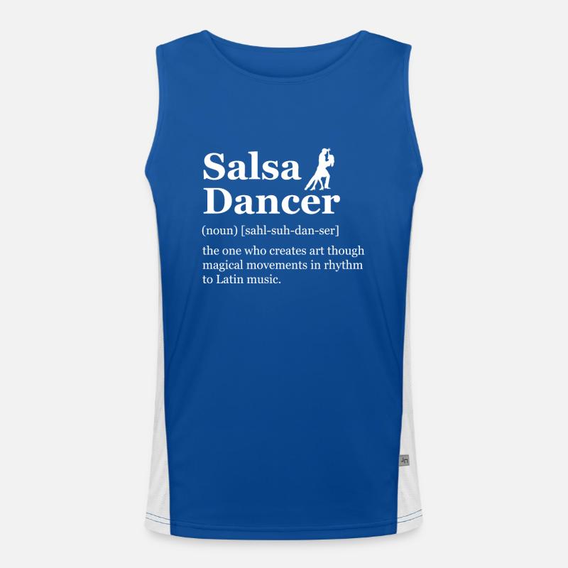 Danseur de Salsa Définition Danse Latine Salsa Débardeur respirant contrasté Homme 