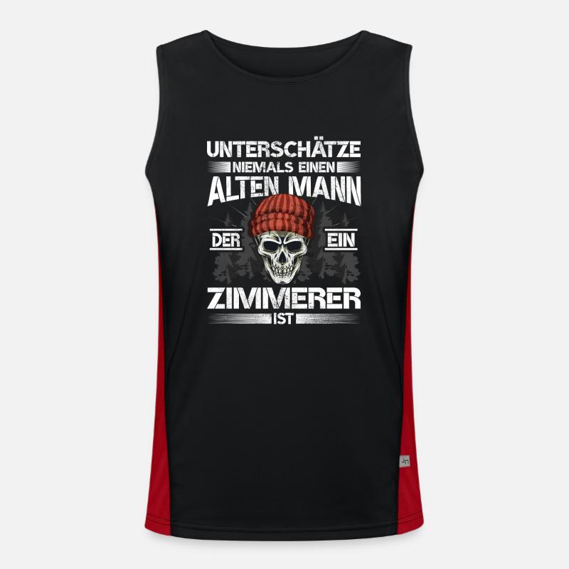 Zimmerer Funktionelles Kontrast-Tank Top für Männer 