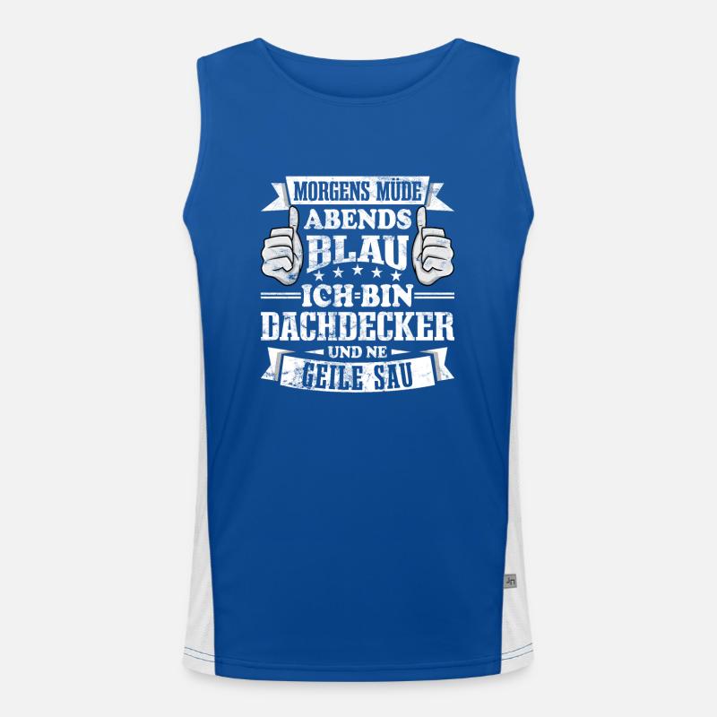 Dachdecker Funktionelles Kontrast-Tank Top für Männer 