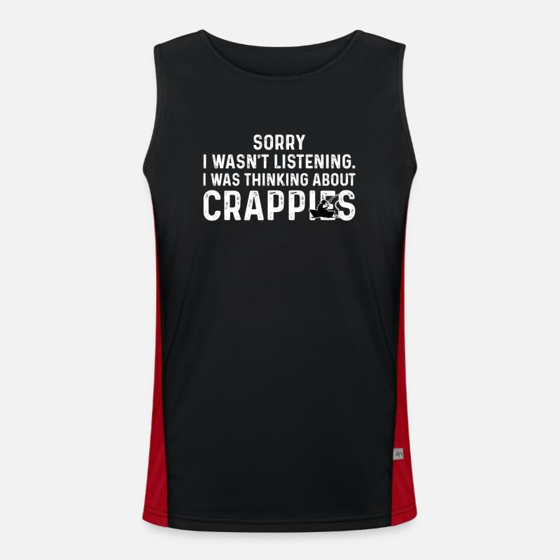 Crappie Funktionelles Kontrast-Tank Top für Männer 