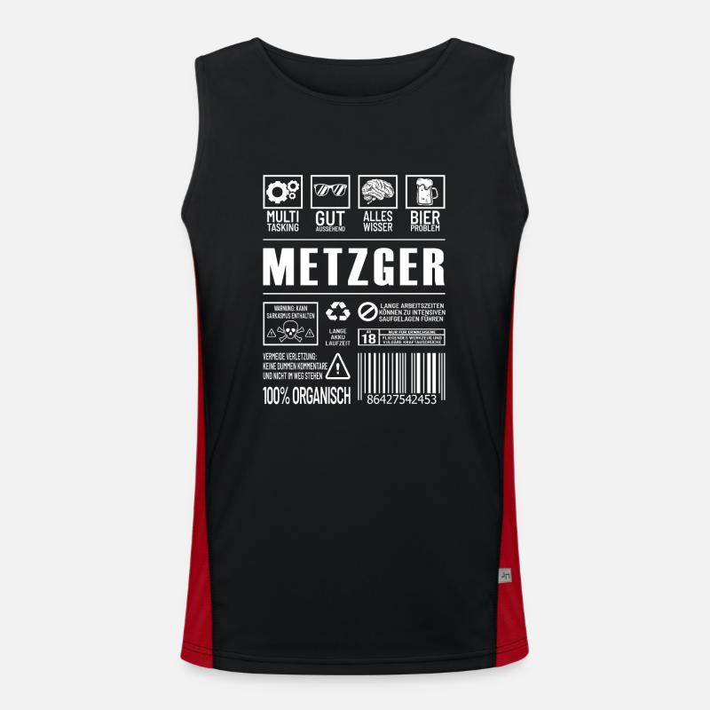Metzger Funktionelles Kontrast-Tank Top für Männer 