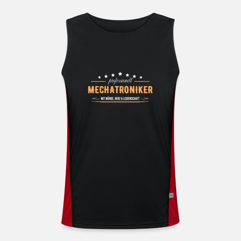 Mechatroniker Funktionelles Kontrast-Tank Top für Männer 
