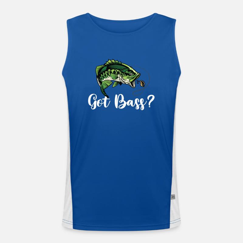 Avez-vous des basses? Chemise de pêche Débardeur respirant contrasté Homme 