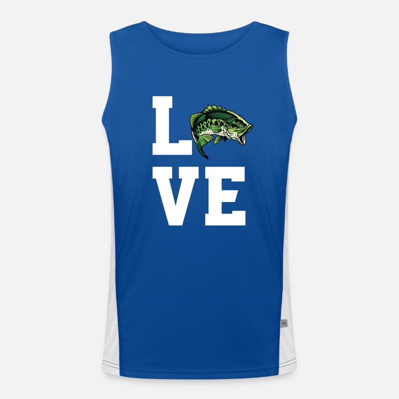 Dear perch fish Men's Functional Contrast Tank Top 