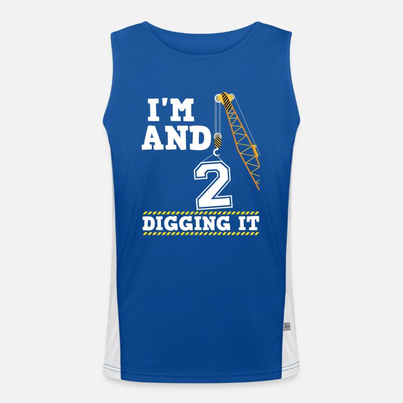 Im 2 et Digging It Garçon de 2 ans 2ème anniversaire Débardeur respirant contrasté Homme 