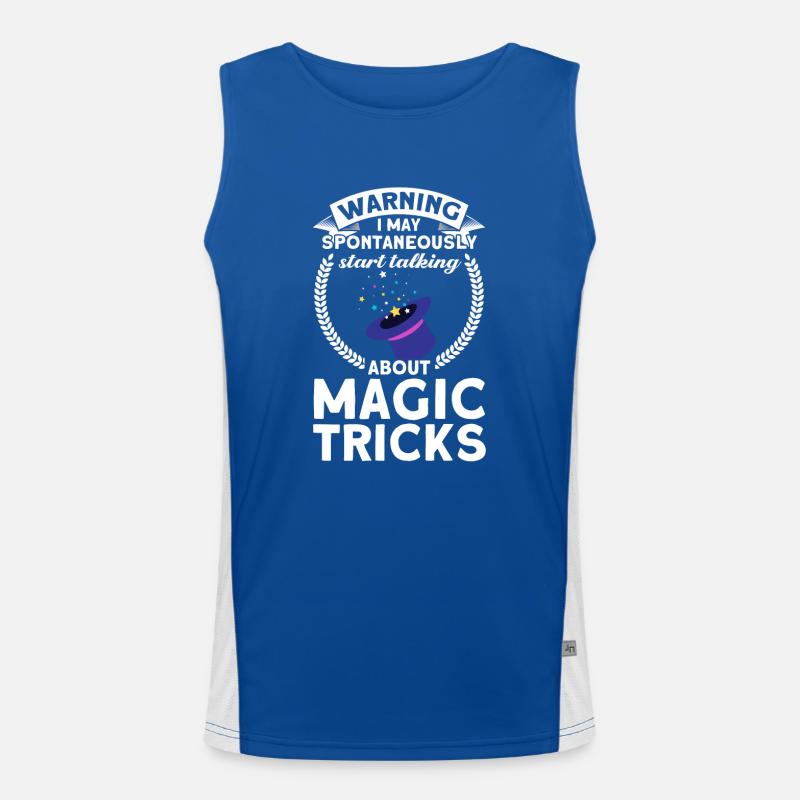 Magicien Party Magic Tricks Performer Magicien Débardeur respirant contrasté Homme 