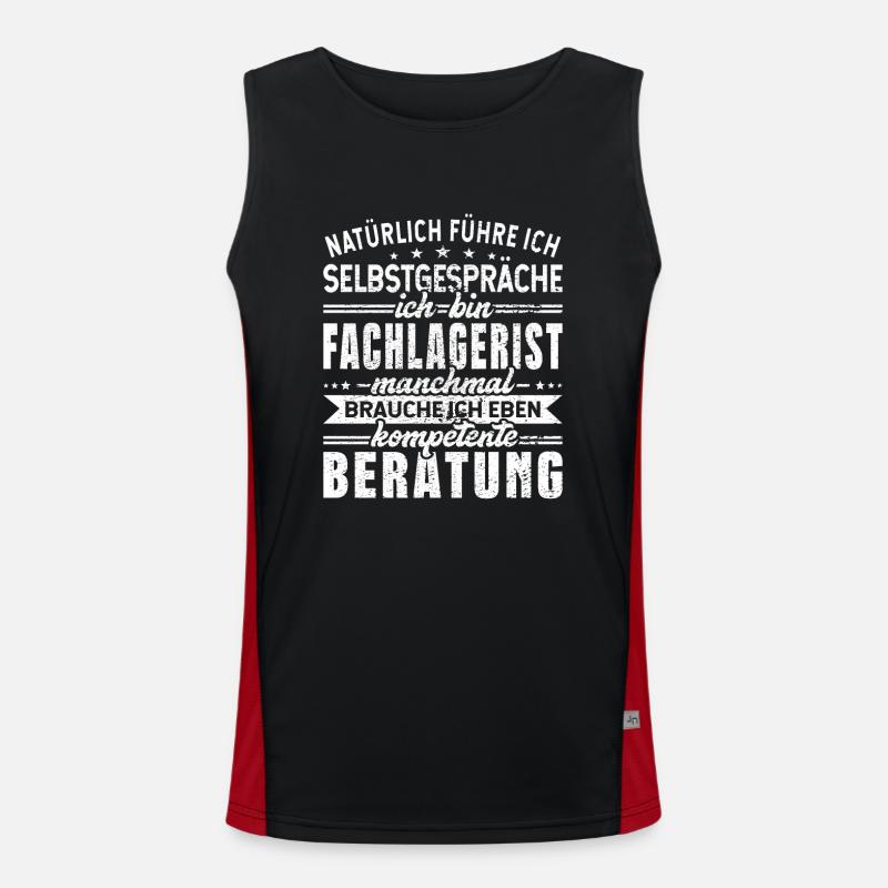Fachlagerist Funktionelles Kontrast-Tank Top für Männer 
